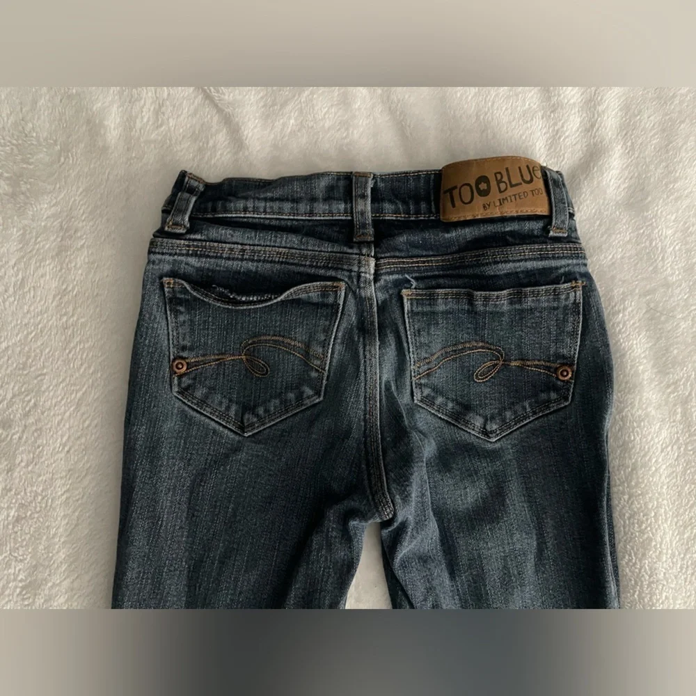 Limited Too Flare Blue Denim Jeans size 8 slim